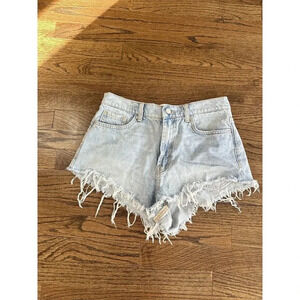 BDG Denim High Rise Short Cheeky Cut Off D0614